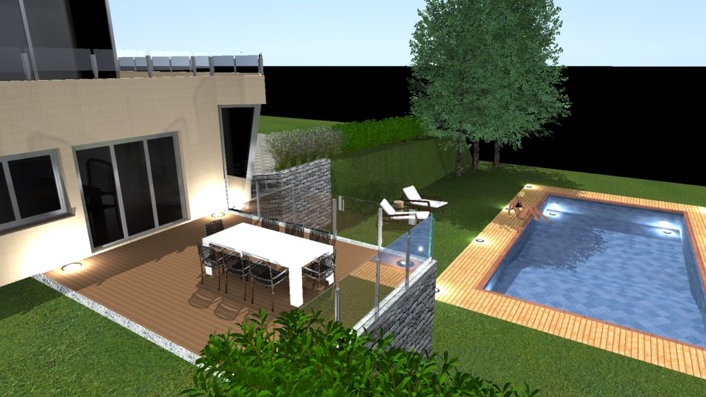 Andrea Giacomelli - progettazione architettonica - villa con piscina